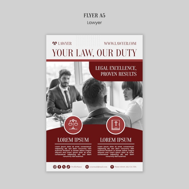 Lawyer Profession Template – Free to Download Stock Photo