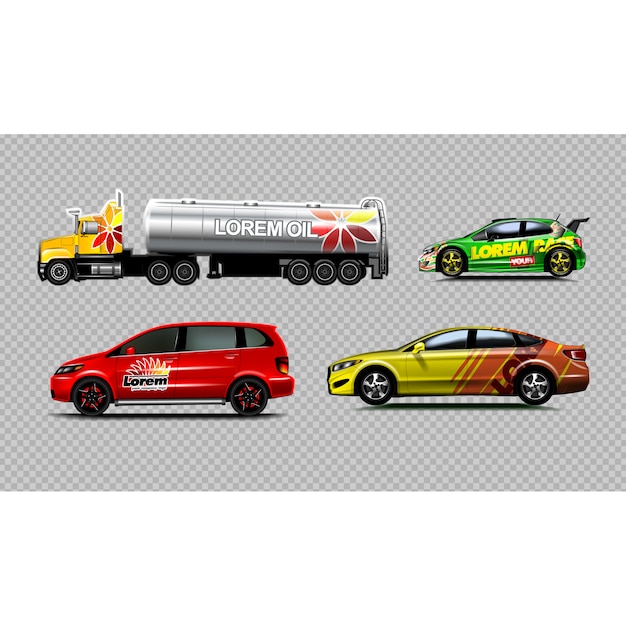 Colorful Vehicle Collection – Free to Download