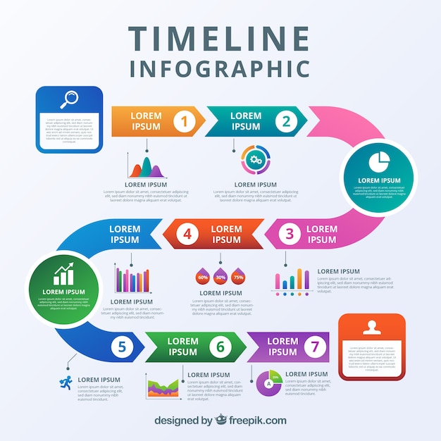 Infographic Timeline Template – Free Download