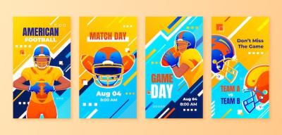 Gradient American Football Instagram Stories – Free Download