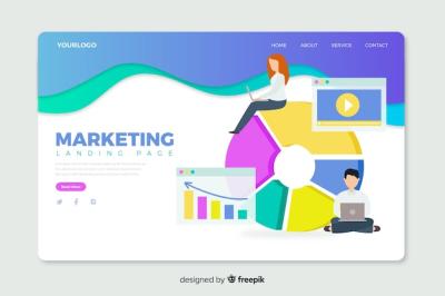 Corporative Landing Page Web Template for Marketing Agencies – Free Download