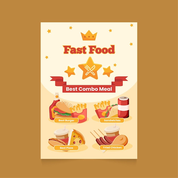 Combo Meals Poster for Restaurants – Free Download