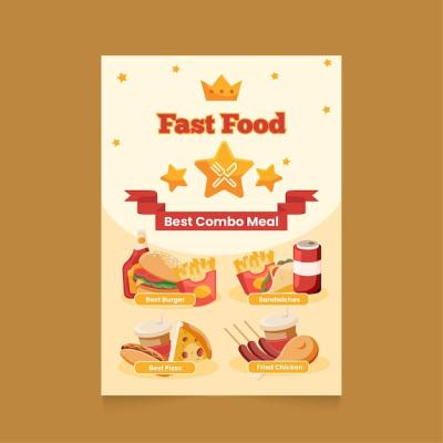 Combo Meals Poster for Restaurants – Free Download