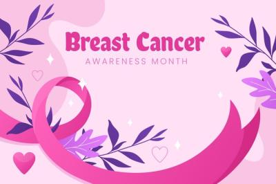 Gradient Background for Breast Cancer Awareness Month – Free Download