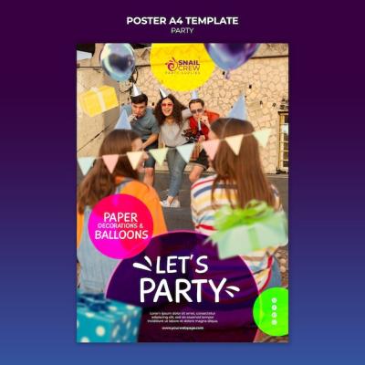 Party Poster Template – Free to Download