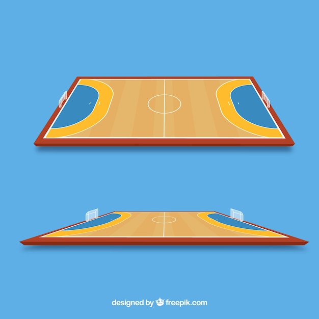 Handball Field Design – Free Download, Download Free Stock Photo