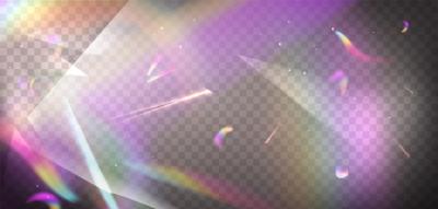 Prism Light Rainbow Flare Effect Overlay Vector – Free Download