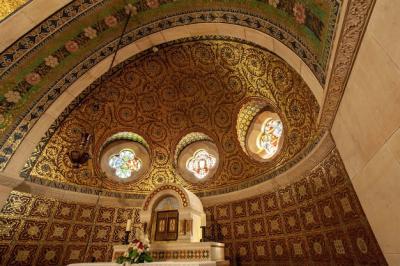 Low Angle Shot of a Historic Church Altar in the Eifel Region, Germany – Free Download