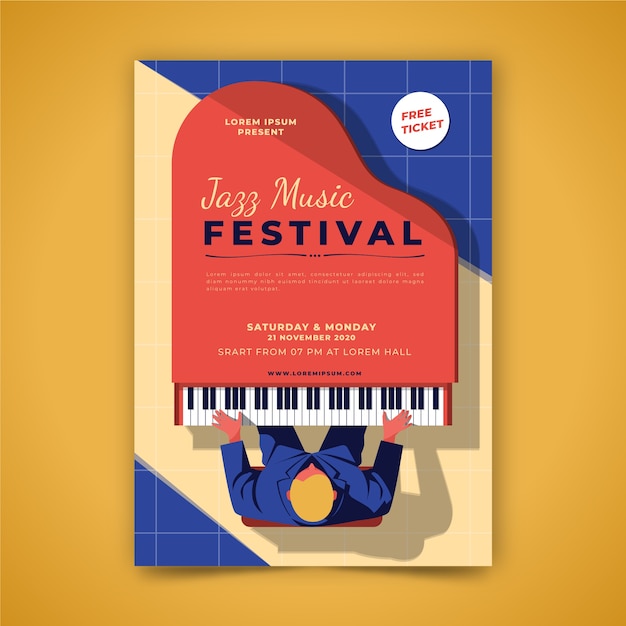 Illustrated Music Poster – Free Download