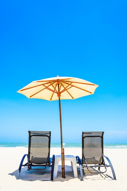 Beach Chair Under an Umbrella – Free Download