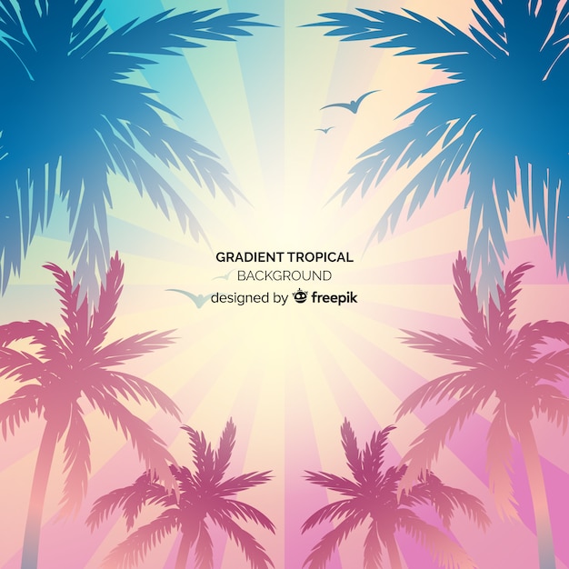 Gradient Tropical Background – Free Download