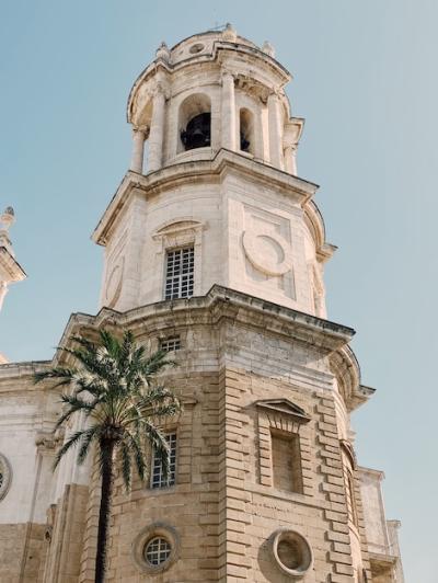 Vertical Low Angle Shot of Cadiz Cathedral, Spain – Free Download