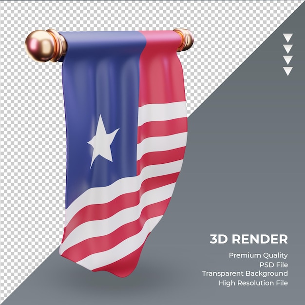 3D Rendering of the Liberia Flag – Free Stock Photo for Download