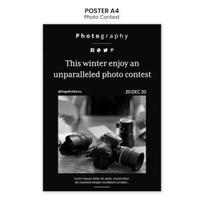 Photo Competition Poster Template – Free Download