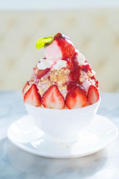 Strawberry Crumble Bingsu – Free Stock Photo for Download