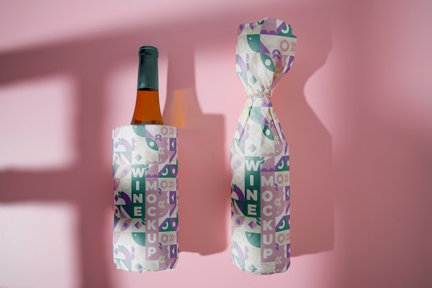 Colorful Wrapped Wine Bottles – Free Stock Photo, Download for Free