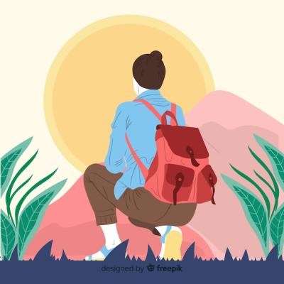 Explorer with Backpack Background – Download Free Stock Photo