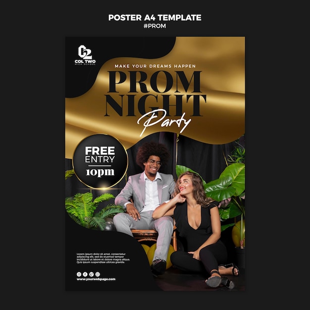 Graduation Prom Party Poster Template – Free Download