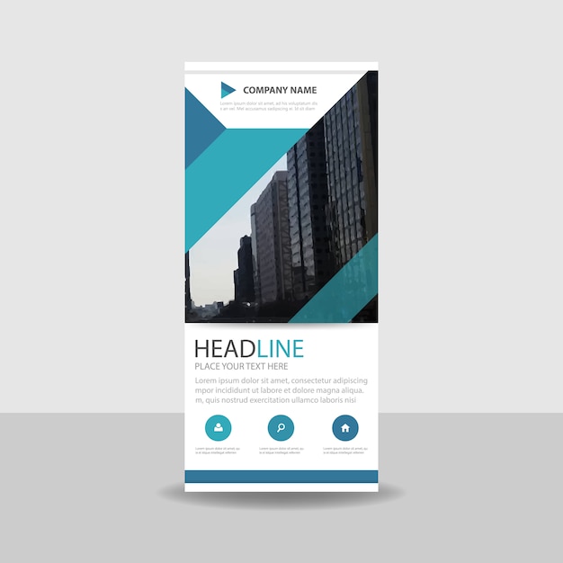 Commercial Roll Up Banner Design – Free Download