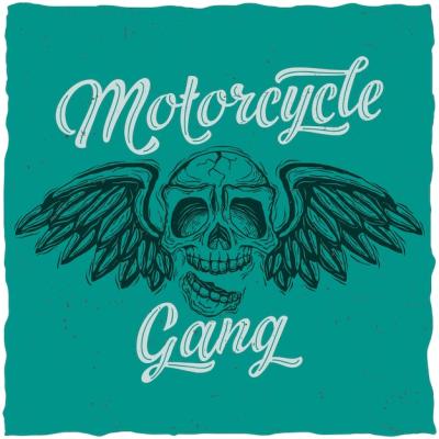 Motorcycle Gang Poster – Free Download for Eye-Catching Designs