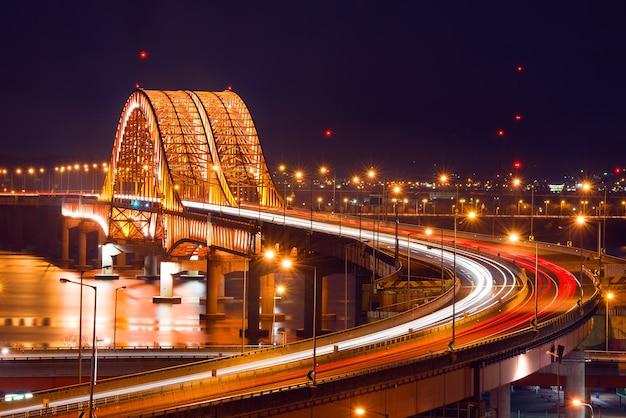 Banghwa Bridge at Night, Korea – Free Stock Photo for Download