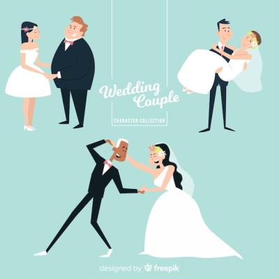 Wedding Couple Character Collection – Free Download