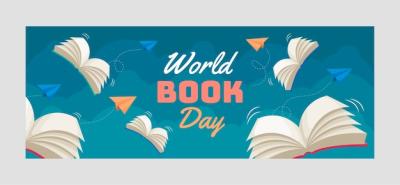 Flat World Book Day Social Media Cover Template – Free Download