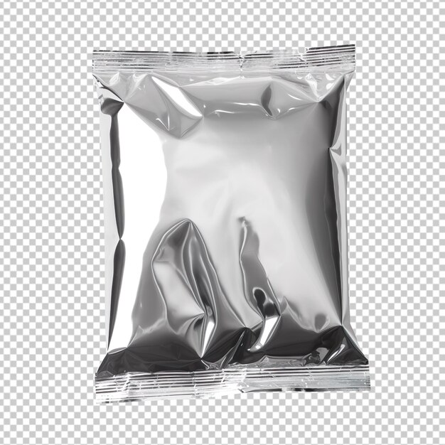 Foil Plastic Bag Isolated on Transparent Background – Free Stock Photo for Download