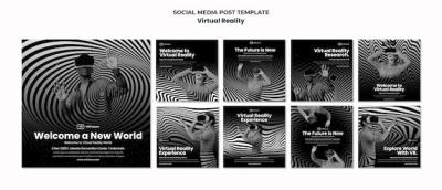 Virtual Reality Instagram Post Templates for Free Download