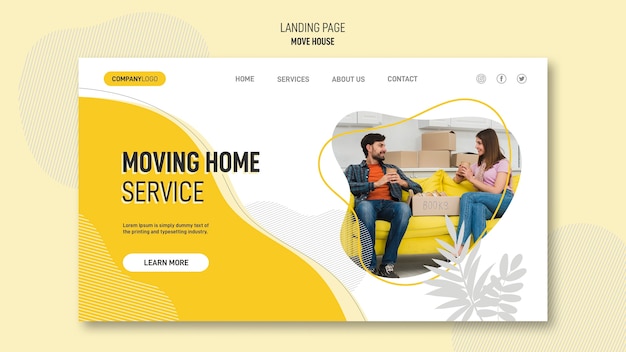 House Relocation Services Landing Page Template – Free Download