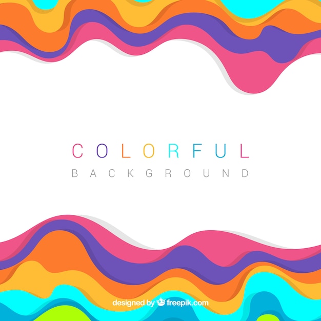 Colored Background with Wavy Forms – Free Download, Free Stock Photo