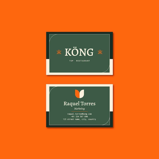 Delicious Food Restaurant Business Card Template – Free Download