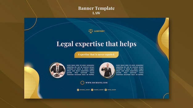 Law Template Banner Design – Free to Download