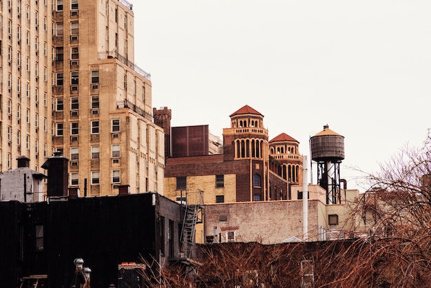 Old Buildings and Water Tower – Free Stock Photo for Download