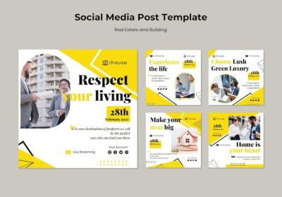 Real Estate Social Media Post Template – Free Download