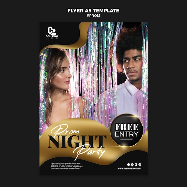 Graduation Prom Party Flyer Template – Free Download