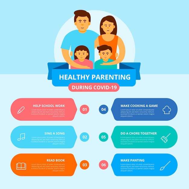 Healthy Parenting Infographic – Free Download for Stock Photo