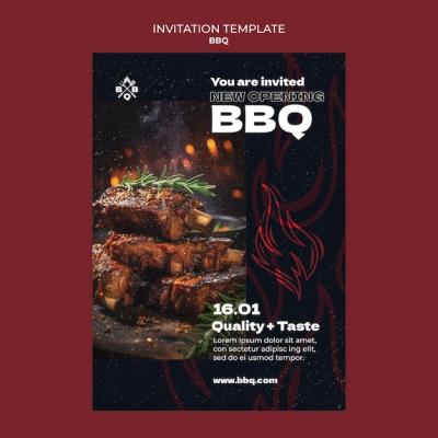 BBQ Template Design – Free Download of Premium PSD Templates