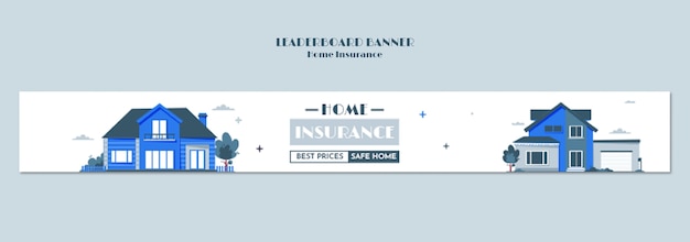 Stylish Home Insurance Template Design for Free Download