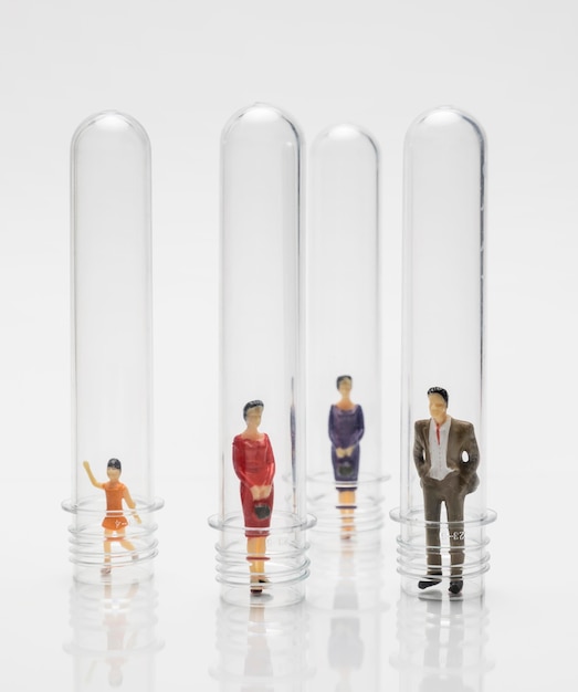 People in Glass Tubes for Pandemic Protection – Free Stock Photo, Download Free