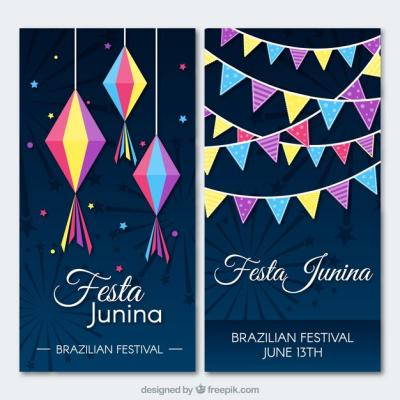 Festa Junina Celebration Banners and Decorations – Free Stock Photo, Download for Free