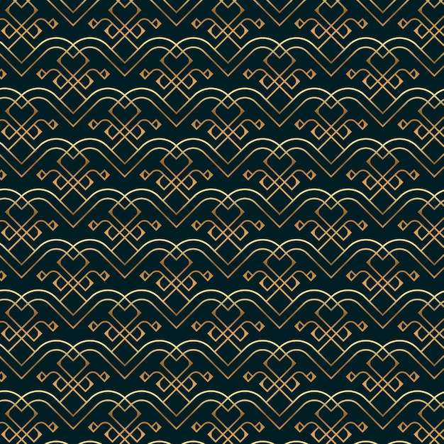 Gradient Art Deco Pattern Design – Free Download