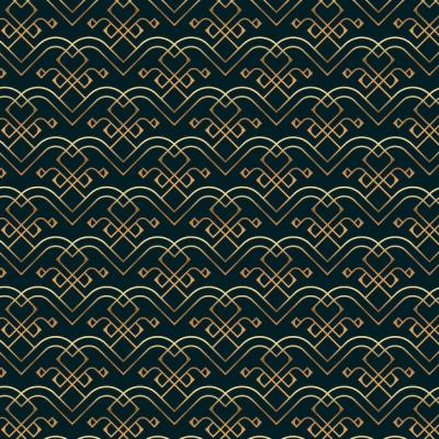 Gradient Art Deco Pattern Design – Free Download