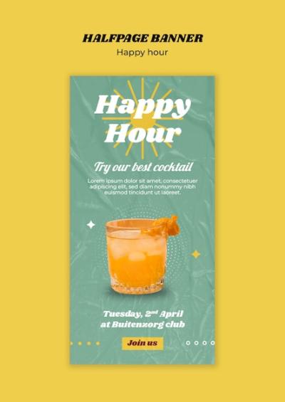 Happy Hour Discount Template – Free Download