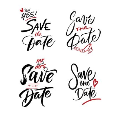 Save the Date Lettering Design – Free Stock Photo for Download