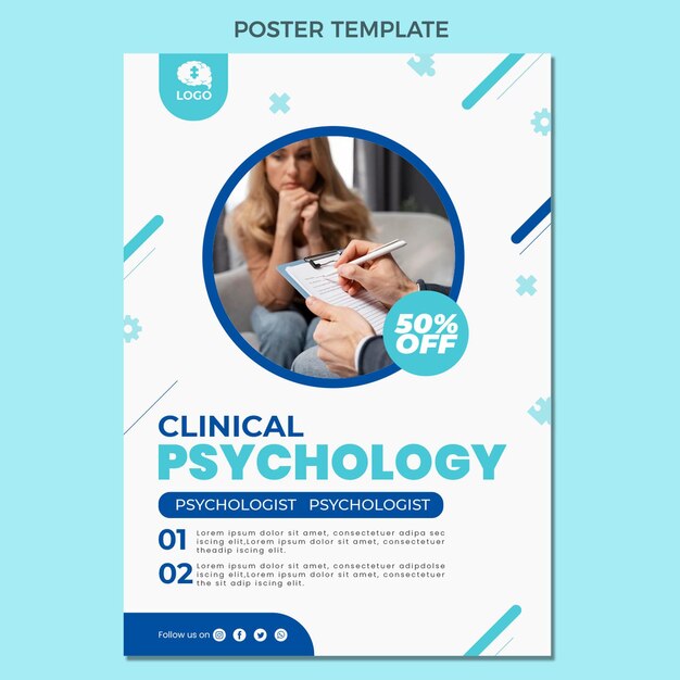 Flat Design Medical Poster – Free Download