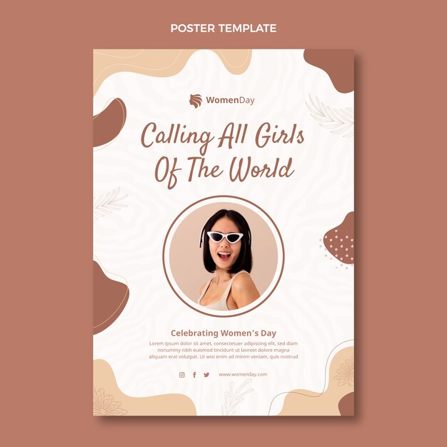 International Women’s Day Vertical Poster Template – Free Download