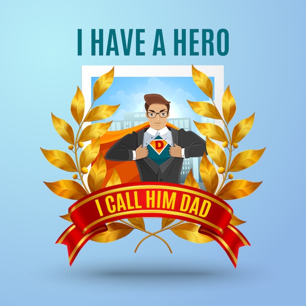 Father Super Hero Composition – Free Download, Free Stock Photo