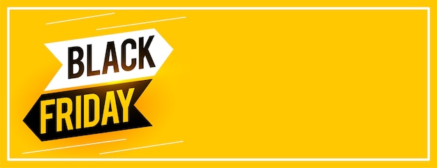 Black Friday Sale Yellow Banner – Free Stock Photo for Download