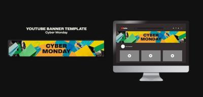 Cyber Monday Flat Design Template – Free Download